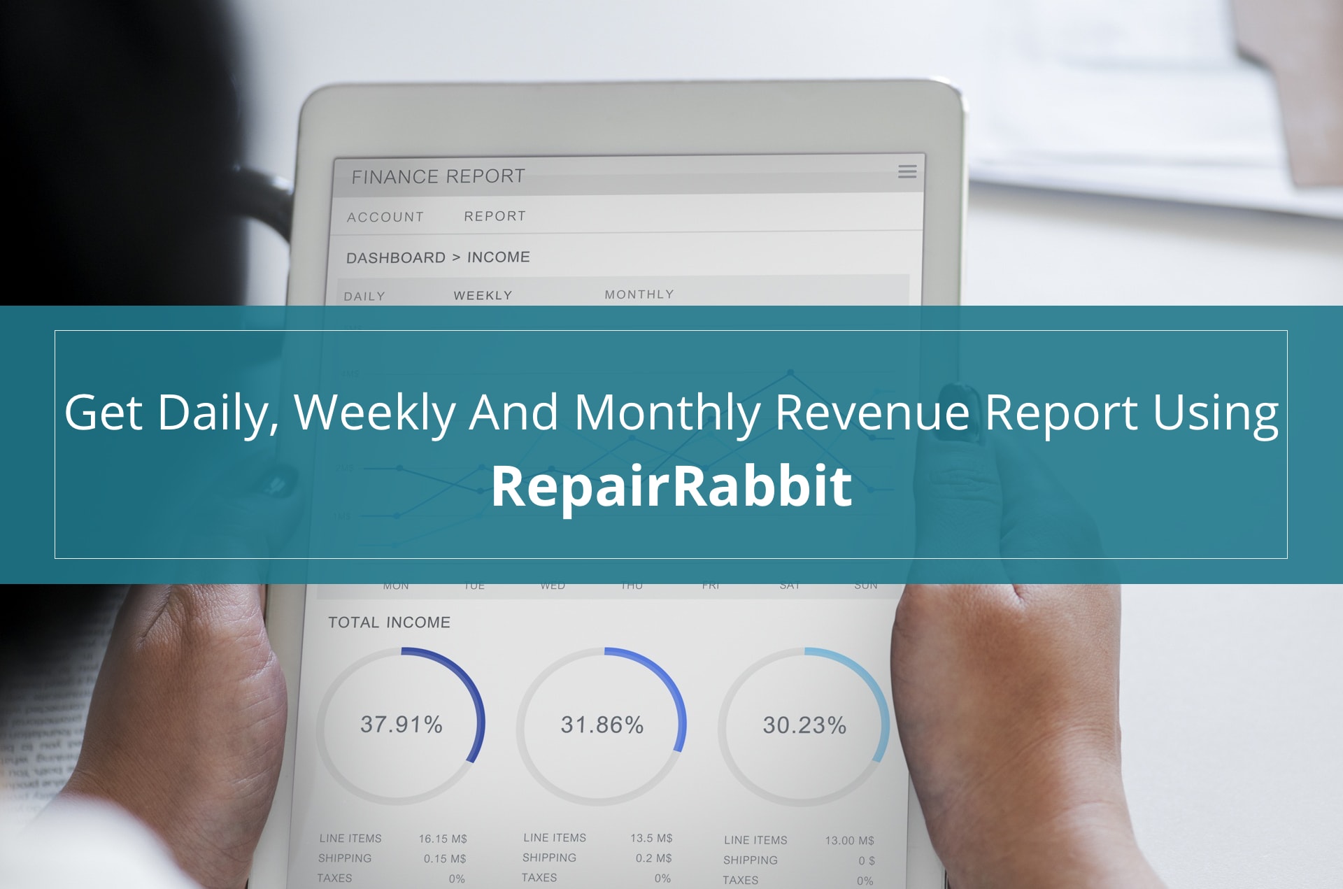Get Daily weekly and monthly revenue report using RepiarRabbit